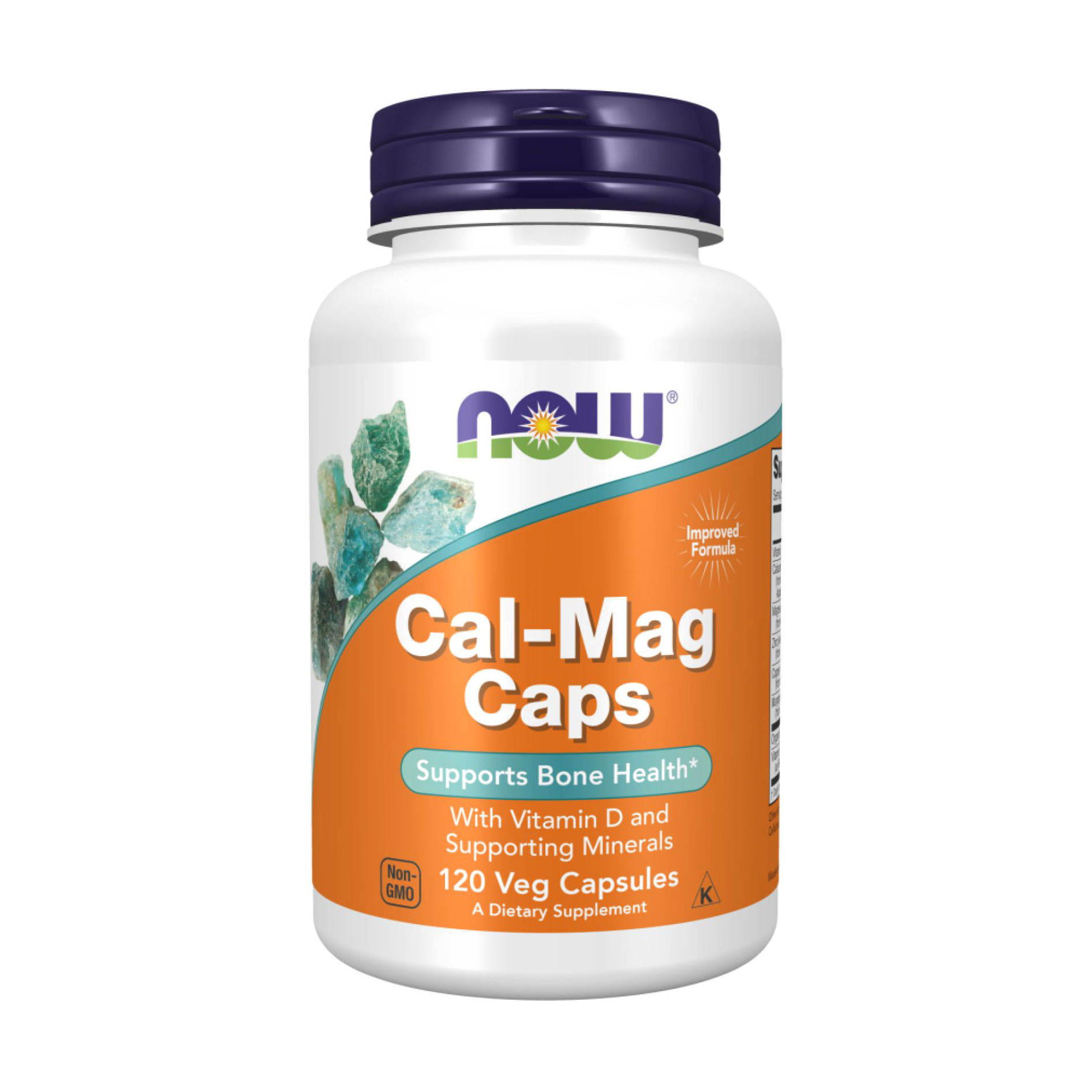 Кальцій та магній з мікроелементами та вітаміном Д NOW foods Cal-Mag Caps, 120 капсул