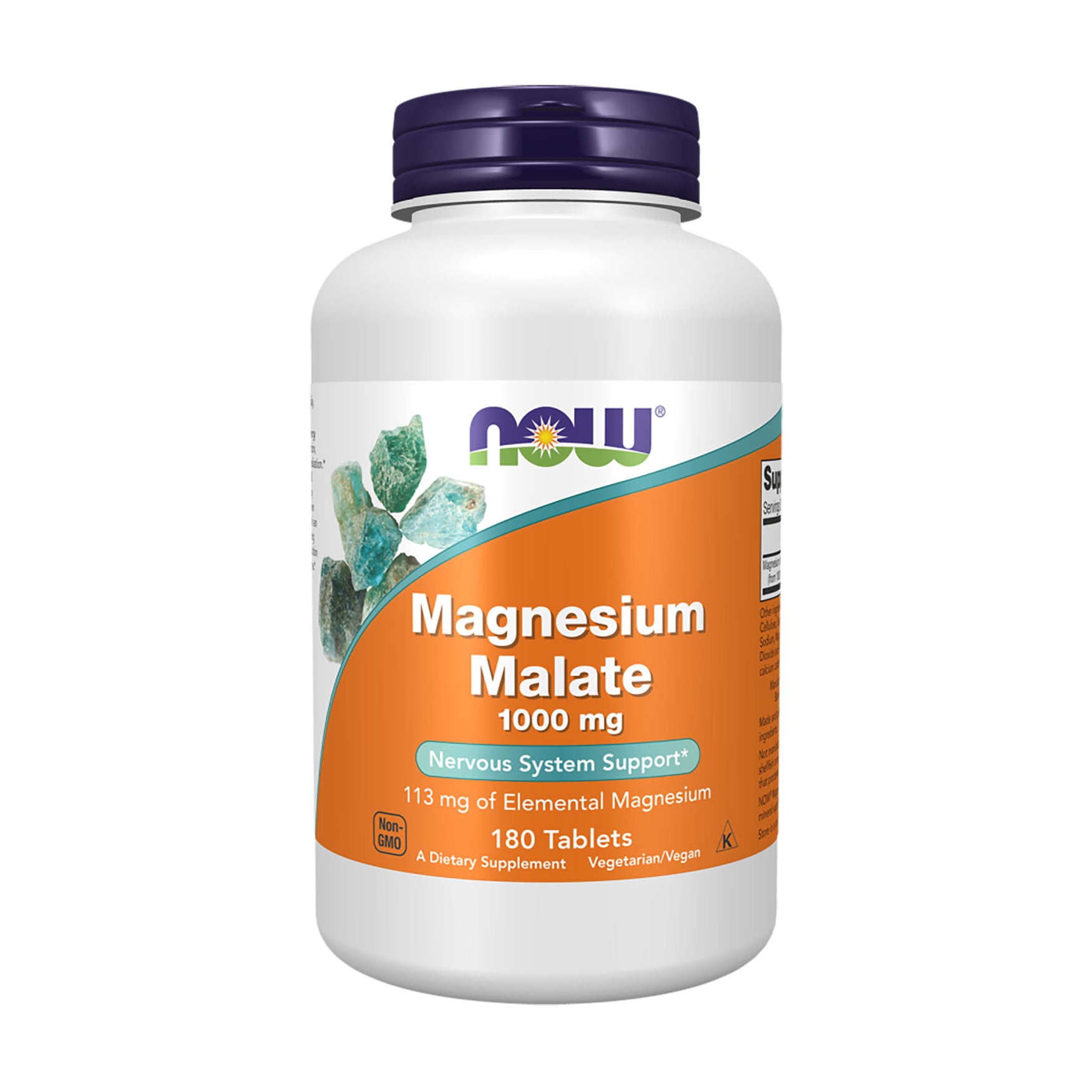 Малат магнію NOW Foods Magnesium Malate, 1000 мг, 180 таблеток