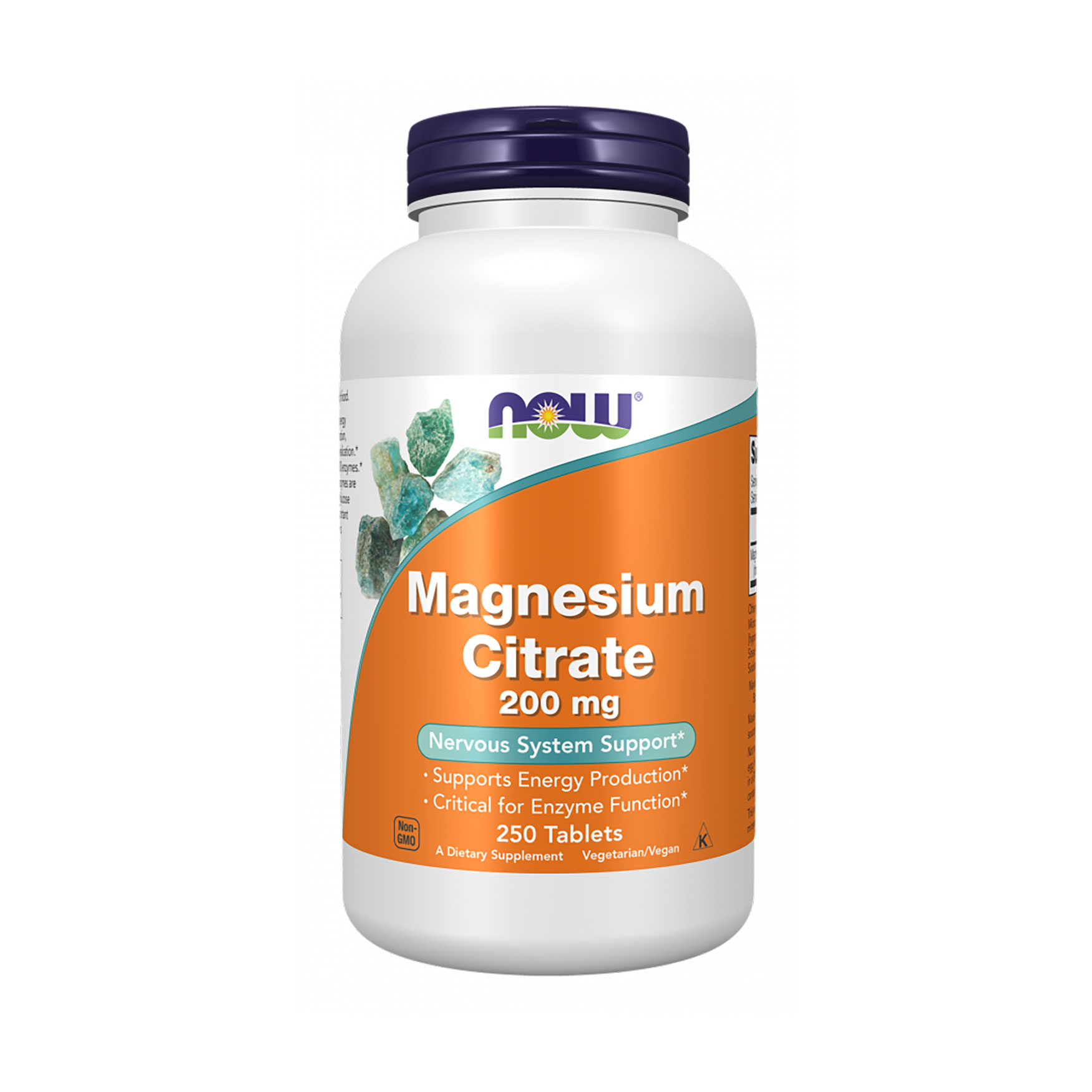 Цитрат магнія Now Foods Magnesium Citrate 200 мг, 250 таблеток